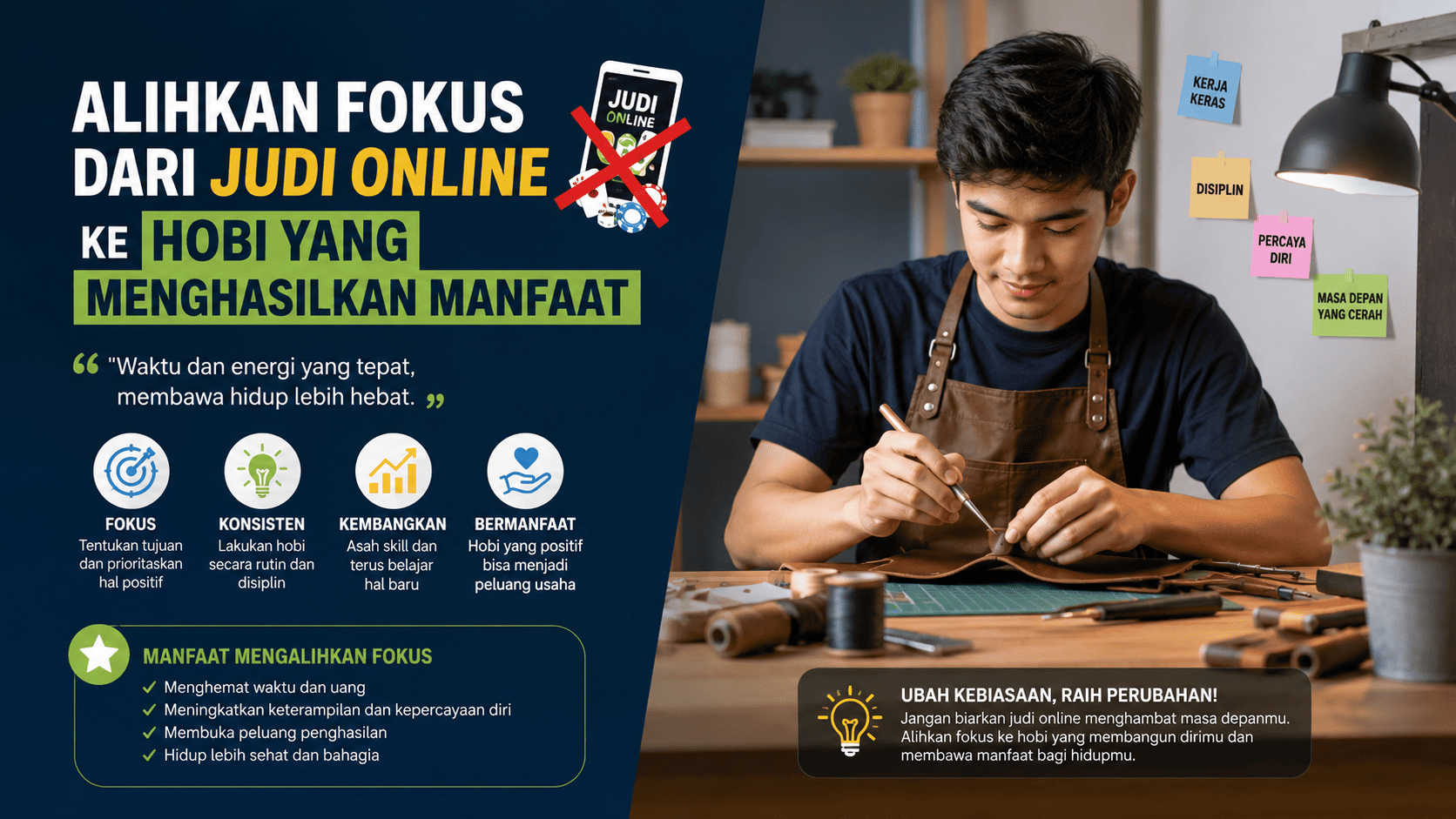 Mengalihkan Fokus dari Judi Online ke Hobi yang Menghasilkan Manfaat.