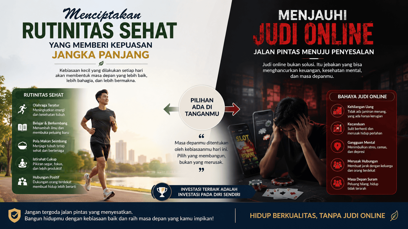 Menciptakan Rutinitas Sehat yang Memberi Kepuasan Jangka Panjang dan Menjauhi Judi Online.