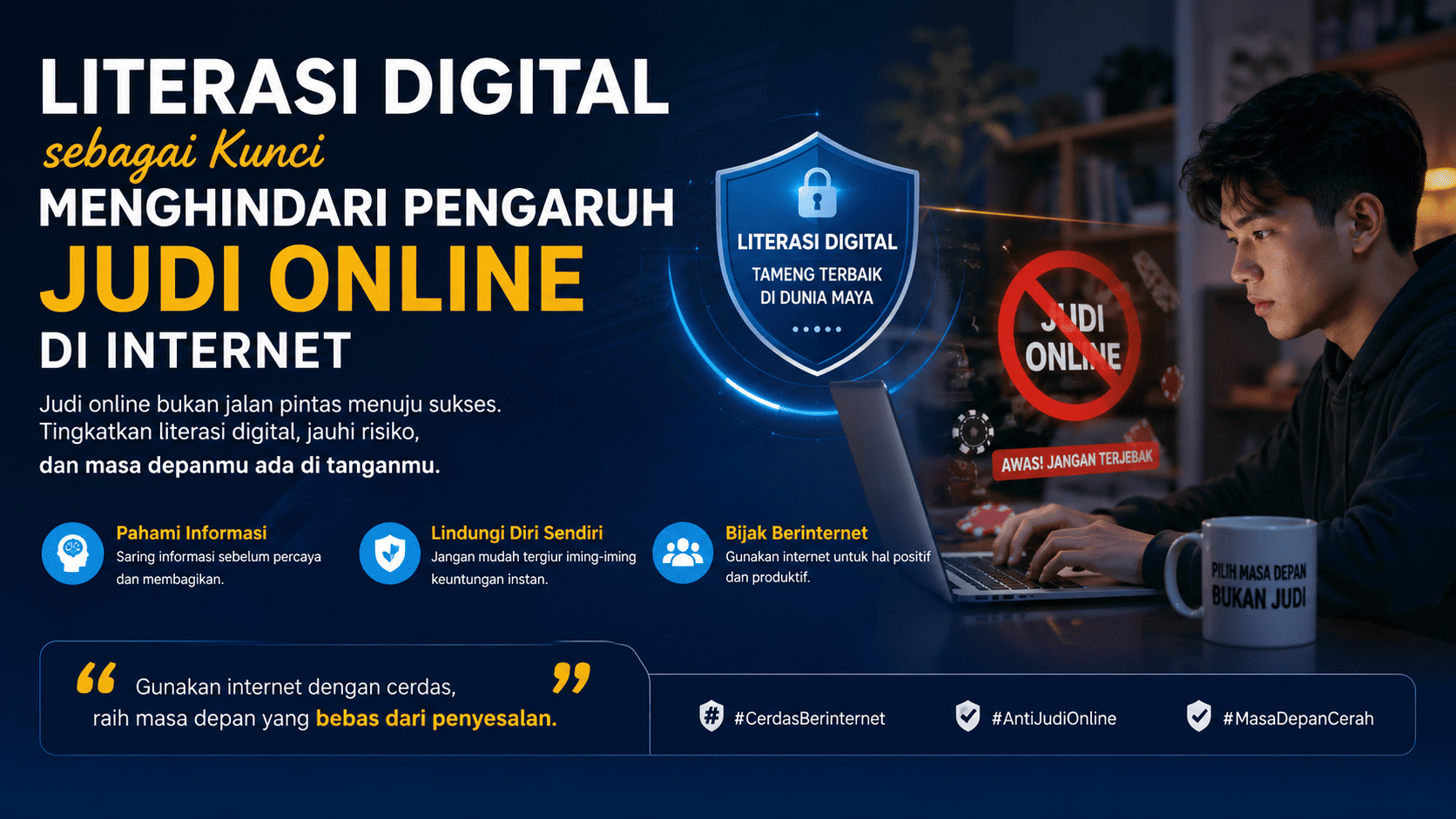 Literasi Digital sebagai Kunci Menghindari Pengaruh Judi Online di Internet.