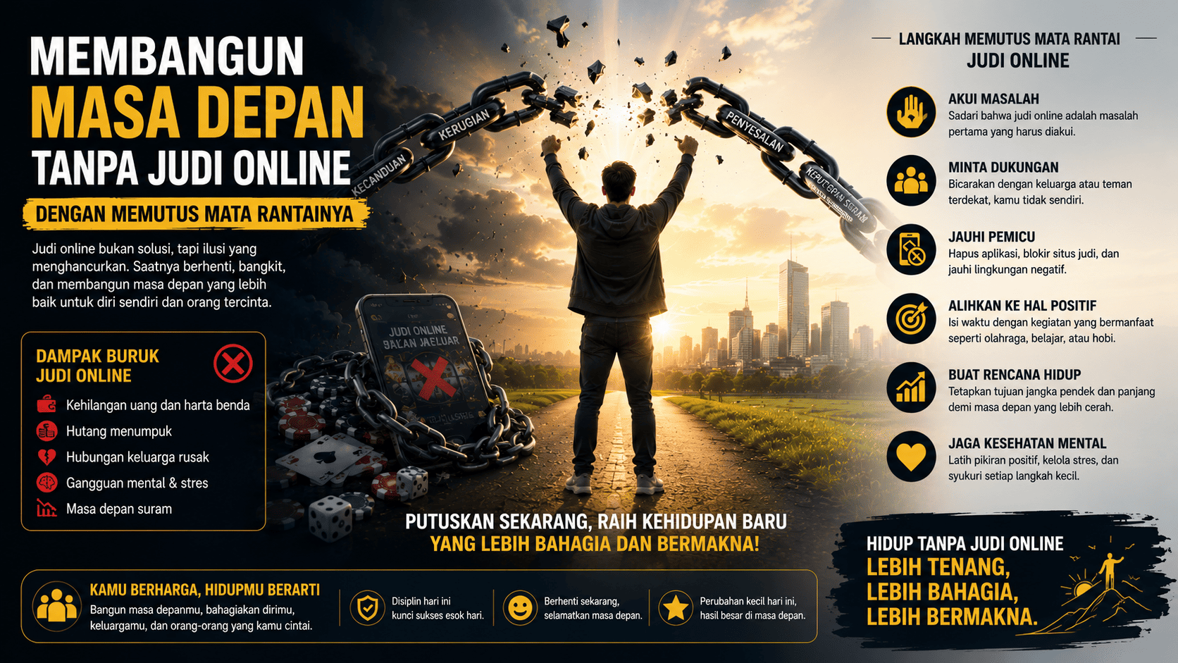 Membangun Masa Depan Tanpa Judi Online dengan Memutus Mata Rantainya.