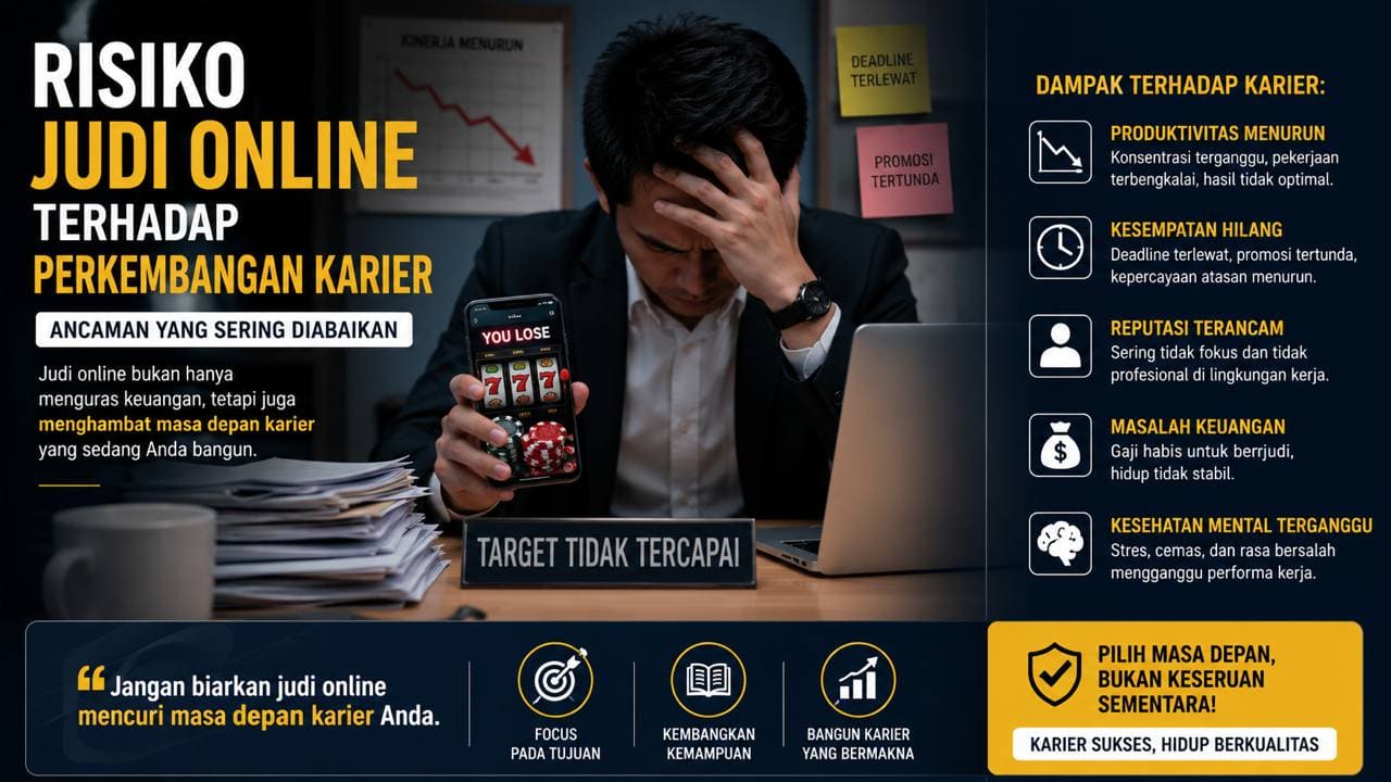 Risiko Judi Online terhadap Perkembangan Karier, Ancaman yang Sering Diabaikan.