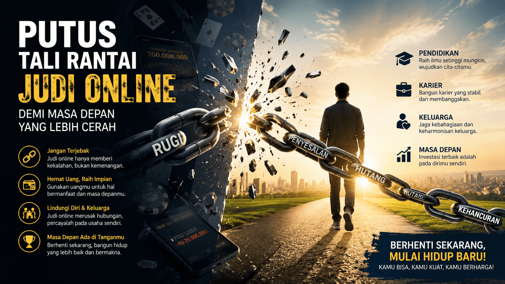 Putus Tali Rantai Judi Online Demi Masa Depan yang Lebih Cerah.