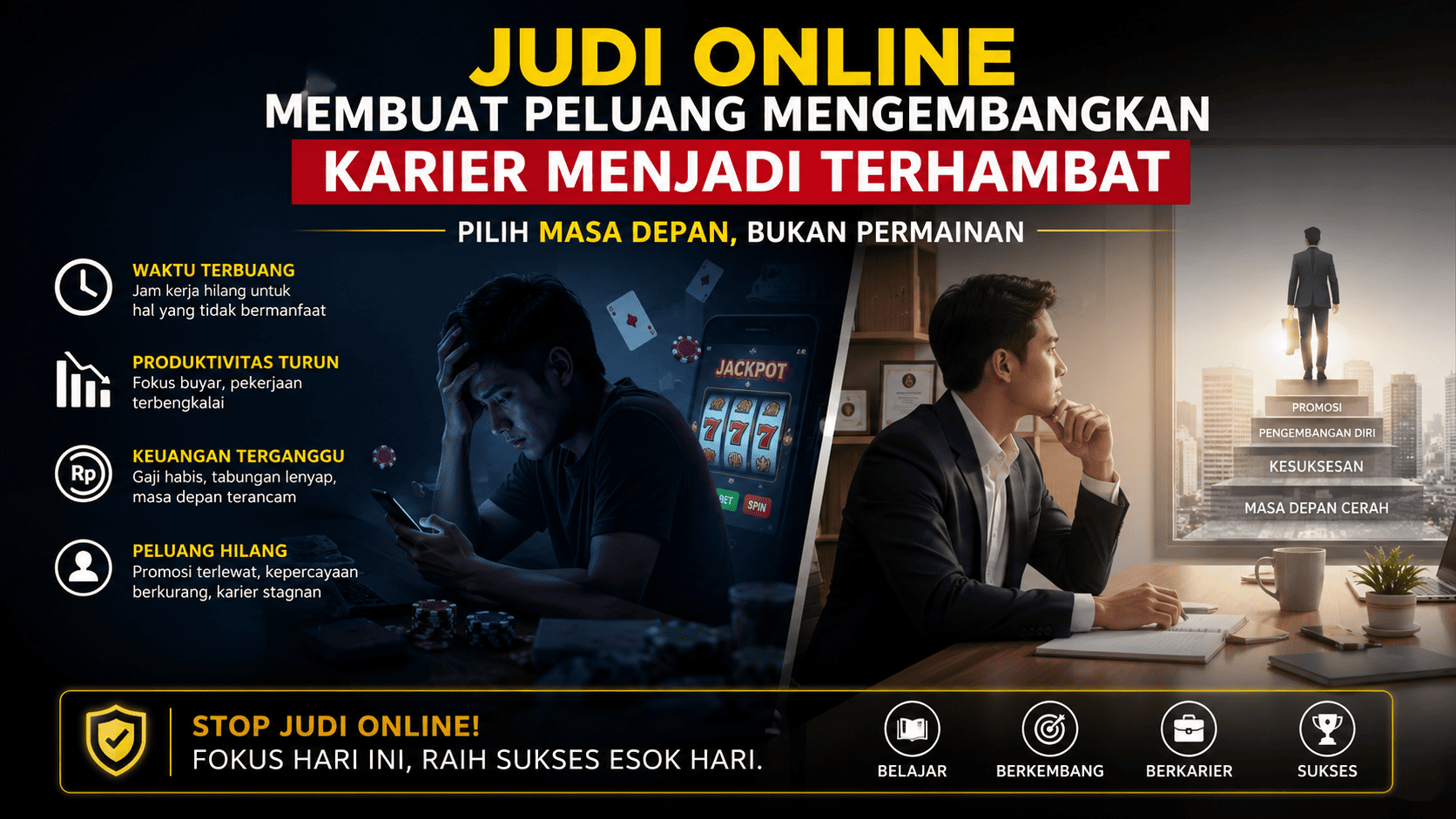 Judi Online Membuat Peluang Mengembangkan Karier Menjadi Terhambat.