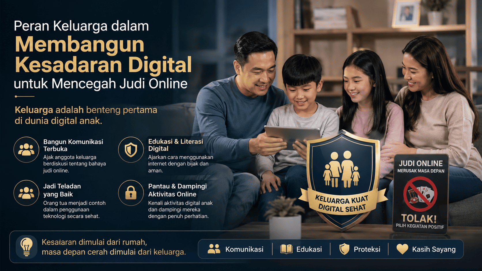 Peran Keluarga dalam Membangun Kesadaran Digital untuk Mencegah Judi Online.