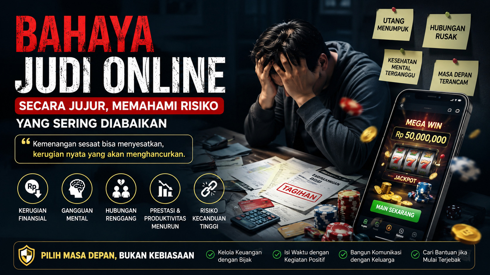 Bahaya Judi Online Secara Jujur, Memahami Risiko yang Sering Diabaikan.