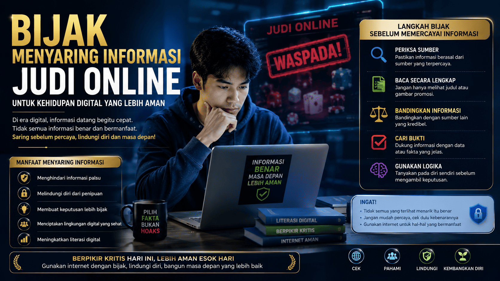 Bijak Menyaring Informasi Judi Online untuk Kehidupan Digital yang Lebih Aman