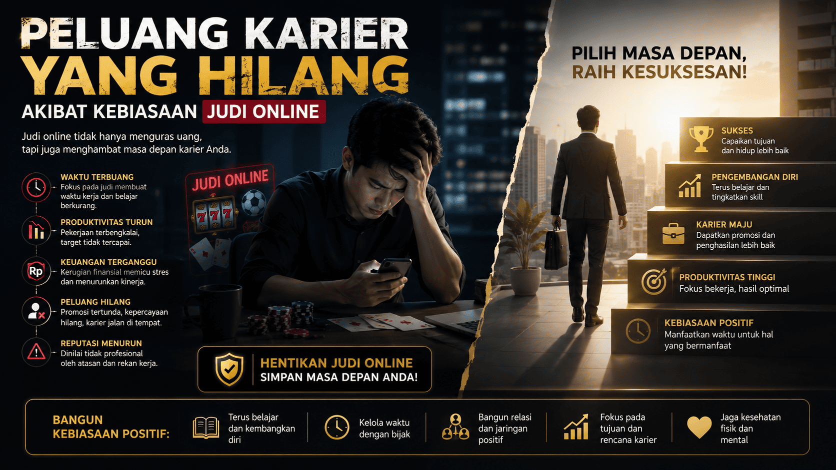 Peluang Karier yang Hilang Akibat Kebiasaan Judi Online.