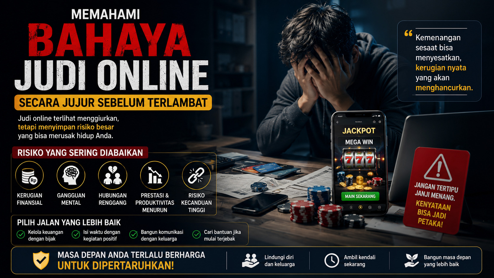 Memahami Bahaya Judi Online Secara Jujur Sebelum Terlambat.