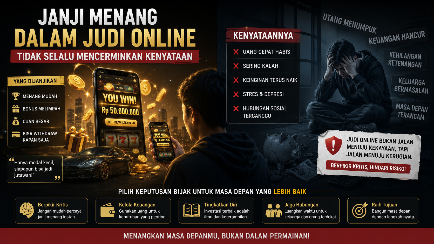Janji Menang dalam Judi Online Tidak Selalu Mencerminkan Kenyataan.