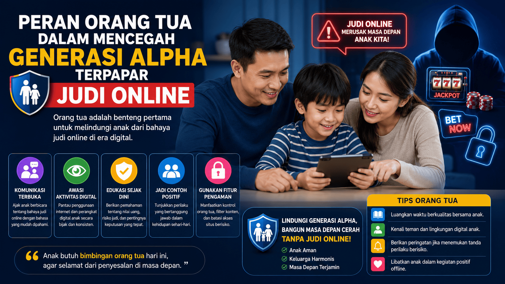 Peran Orang Tua dalam Mencegah Generasi Alpha Terpapar Judi Online.