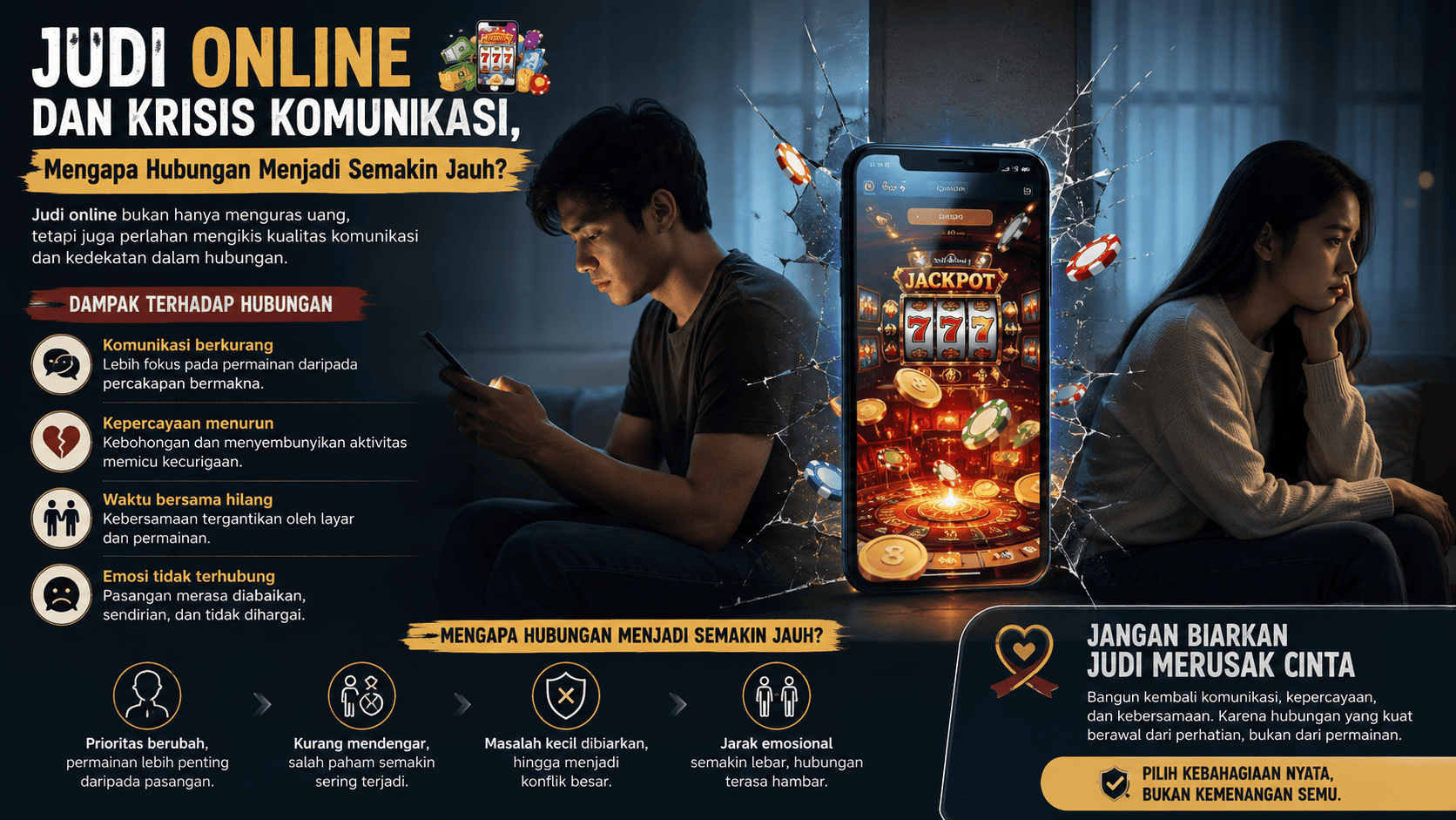 Judi Online dan Krisis Komunikasi, Mengapa Hubungan Menjadi Semakin Jauh.