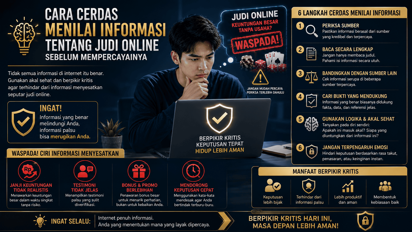 Cara Cerdas Menilai Informasi tentang Judi Online Sebelum Mempercayainya.