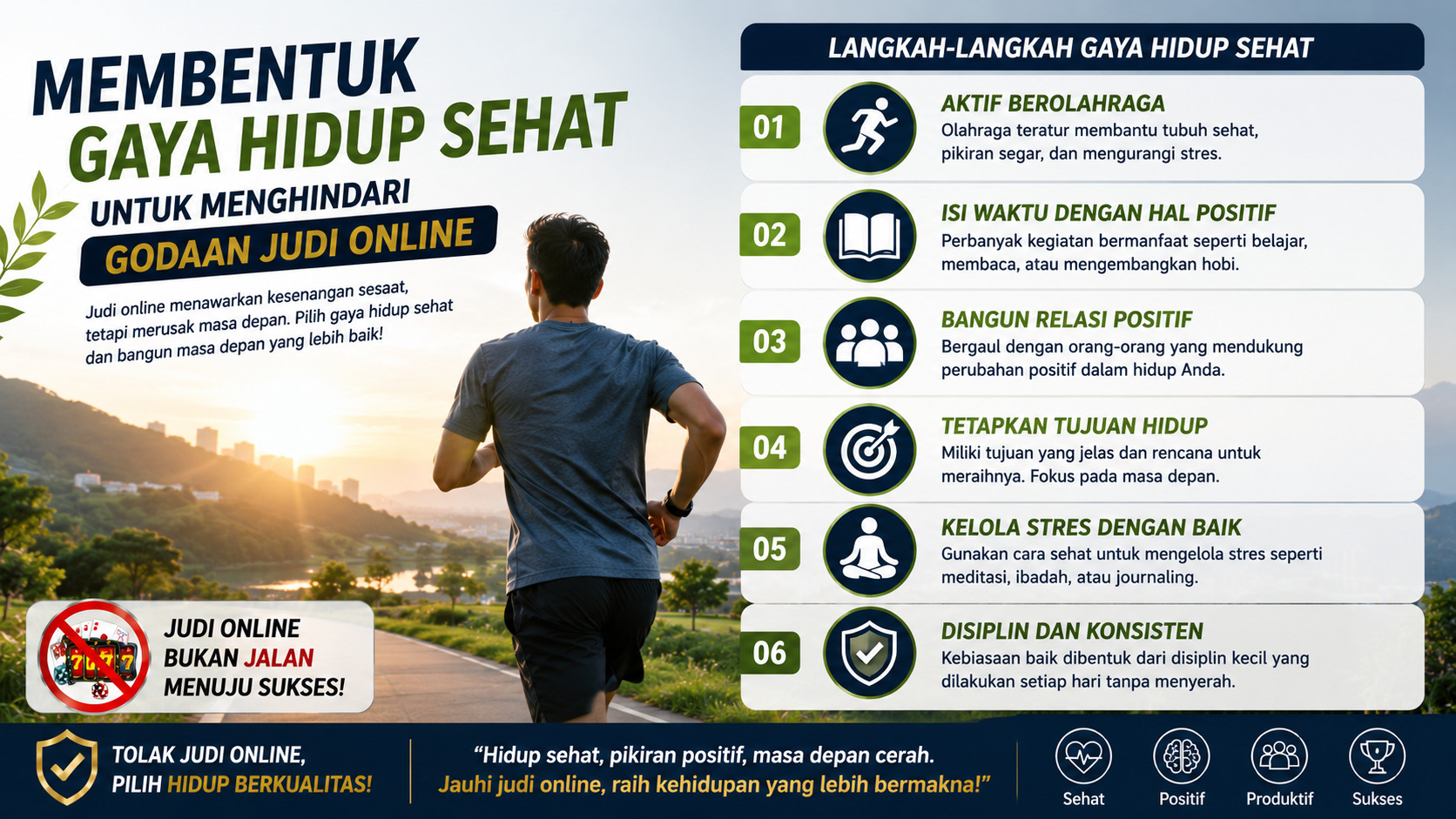 Membentuk Gaya Hidup Sehat untuk Menghindari Godaan Judi Online.