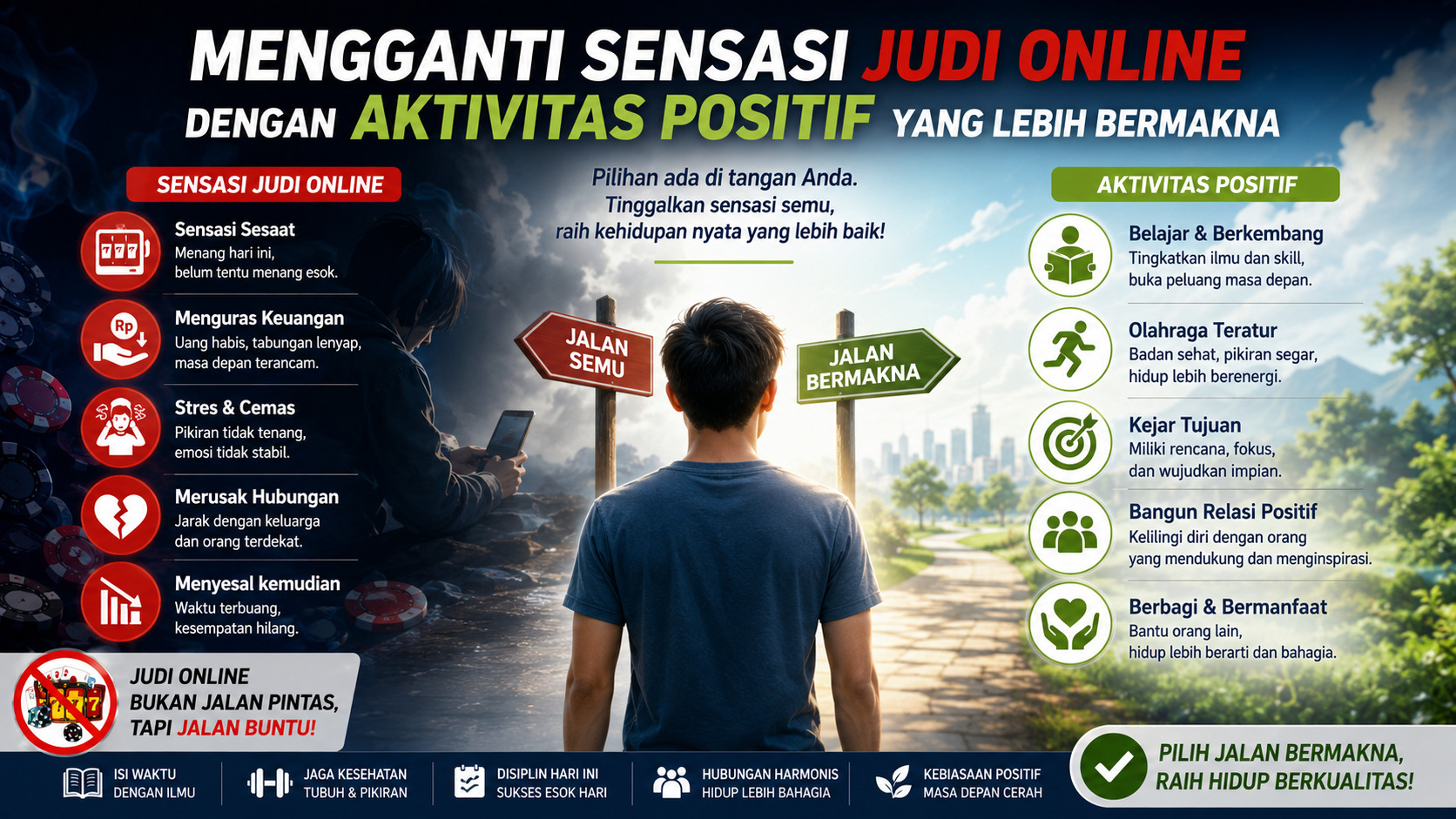 Mengganti Sensasi Judi Online dengan Aktivitas Positif yang Lebih Bermakna.